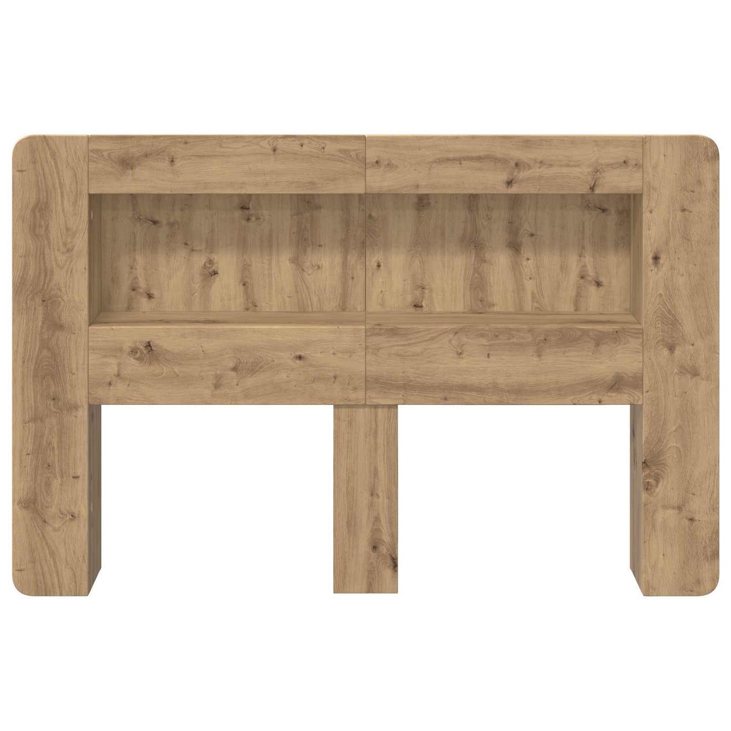 Headboard Cabinet with Storage Artisan Oak Engineered Wood