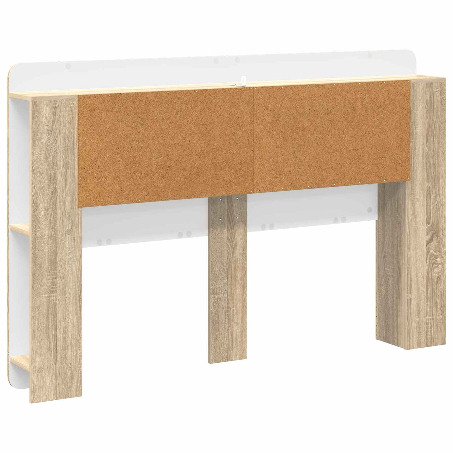 Headboard Cabinet with Storage Sonoma Oak Engineered Wood