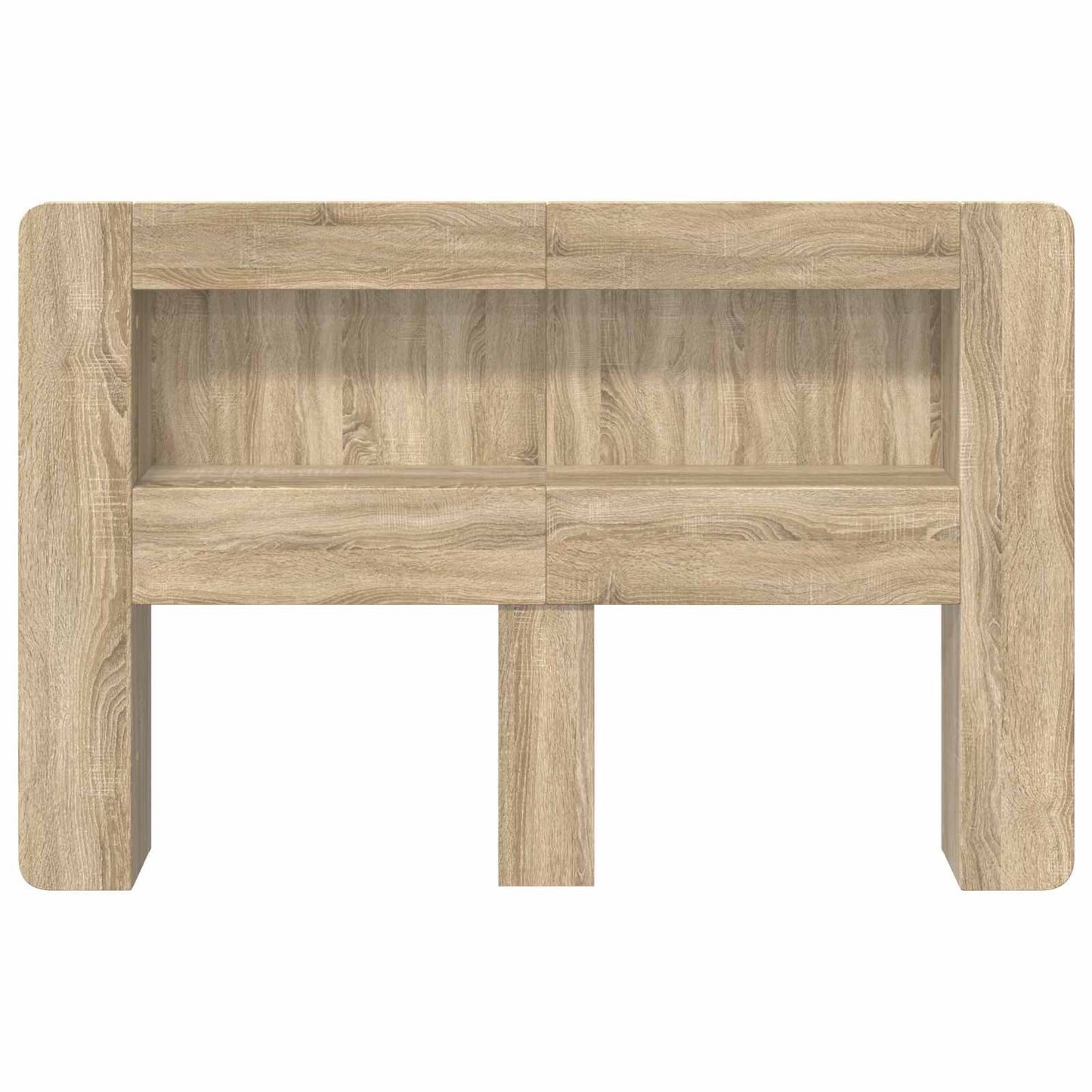 Headboard Cabinet with Storage Sonoma Oak Engineered Wood