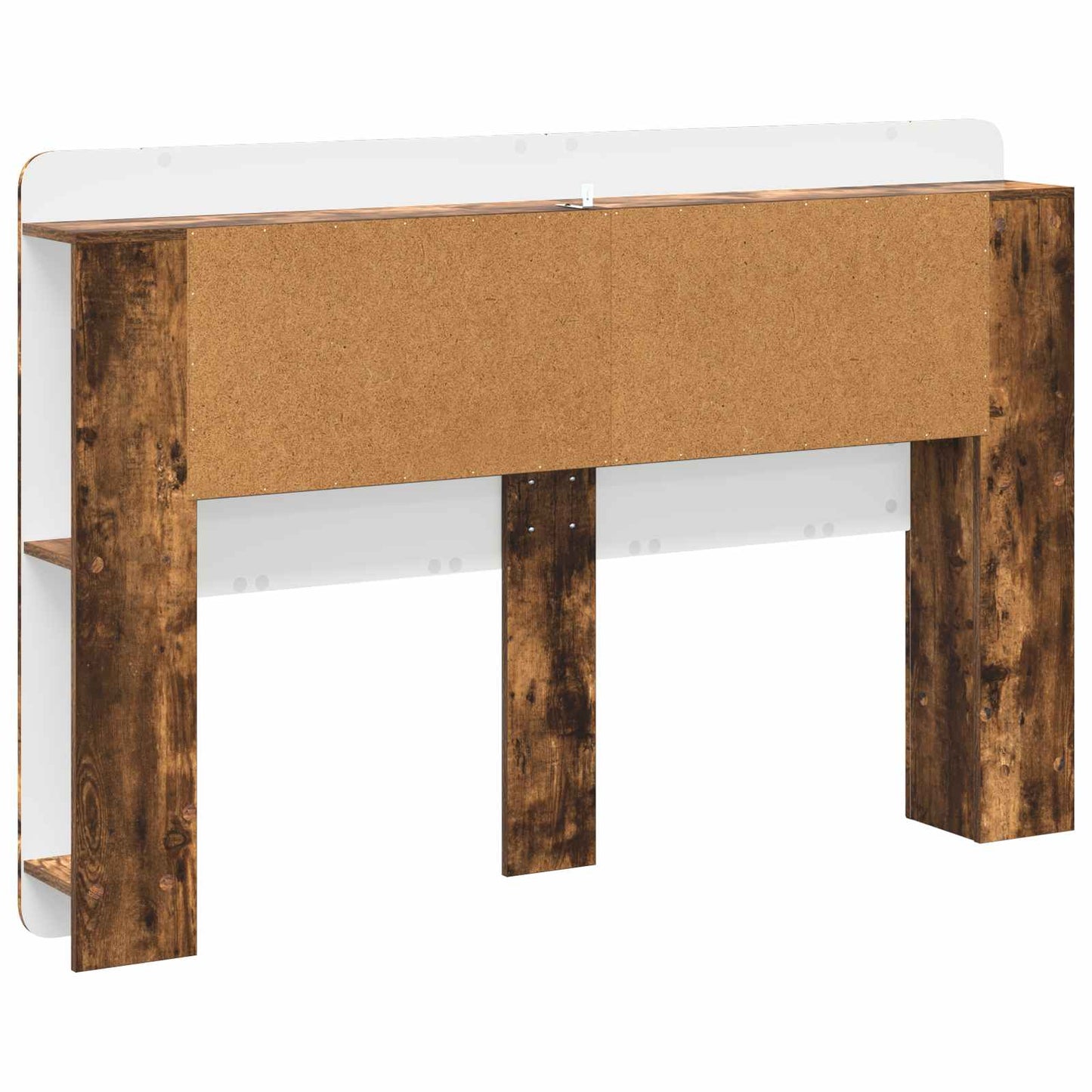 Headboard Cabinet with Storage Smoked Oak Engineered Wood