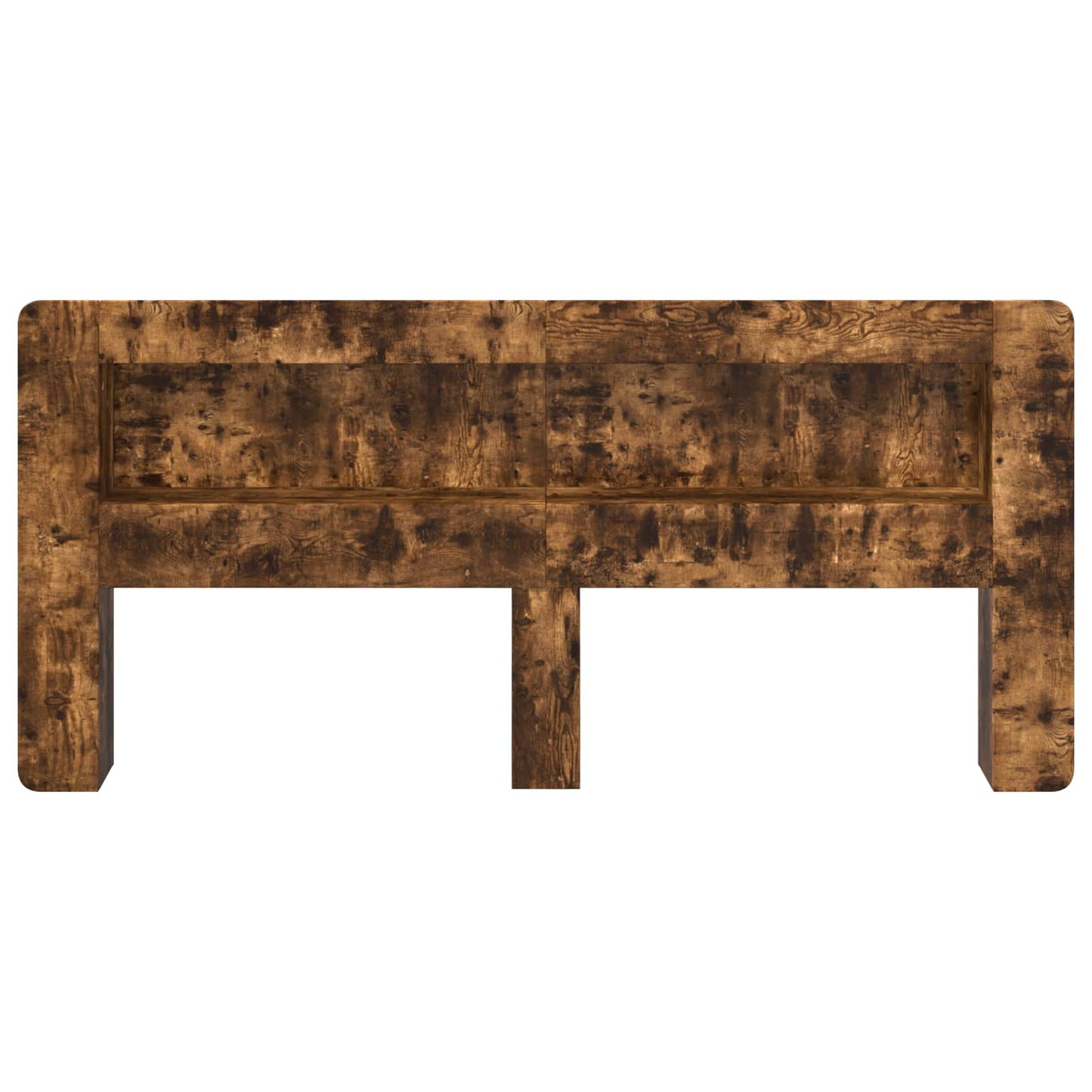Headboard Cabinet with Storage Smoked Oak Engineered Wood