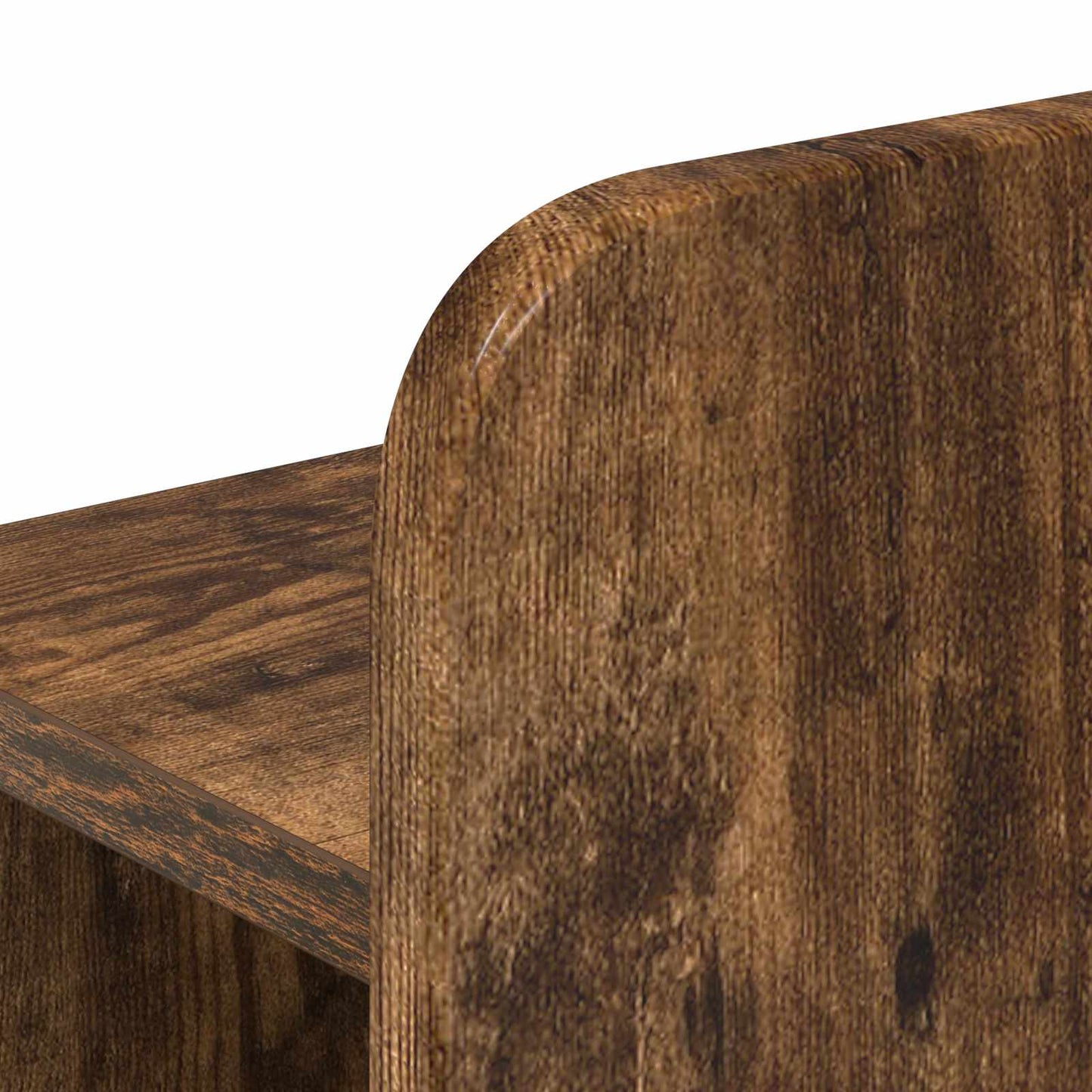 Headboard Cabinet with Storage Smoked Oak 215 x 18.5 x 100 cm