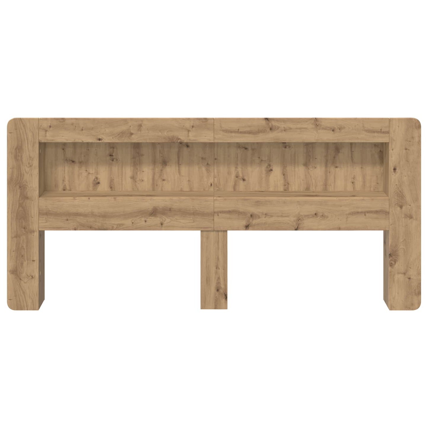 Headboard Cabinet with Storage Artisan Oak Engineered Wood