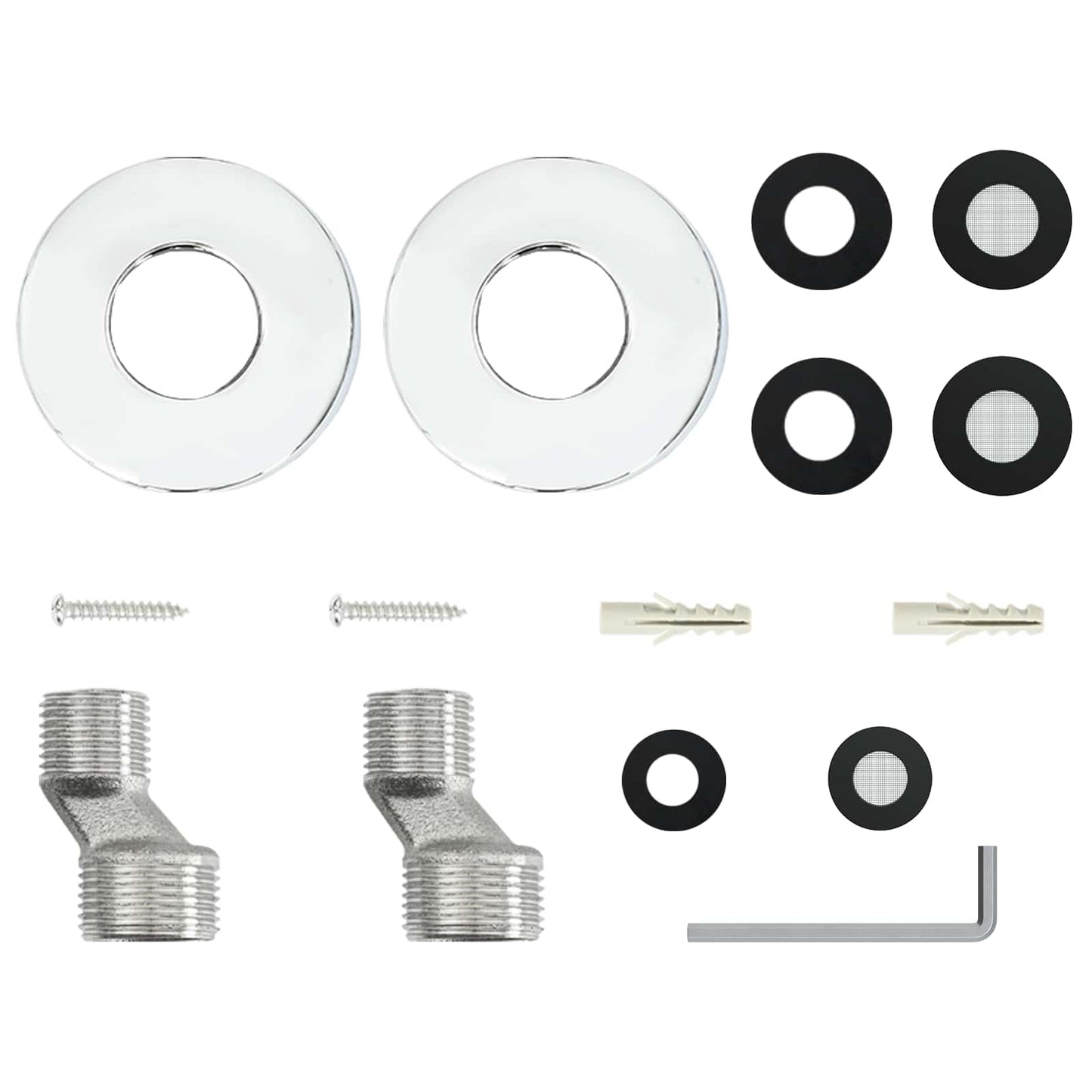 Thermostatic Shower System Set Chrome SS201
