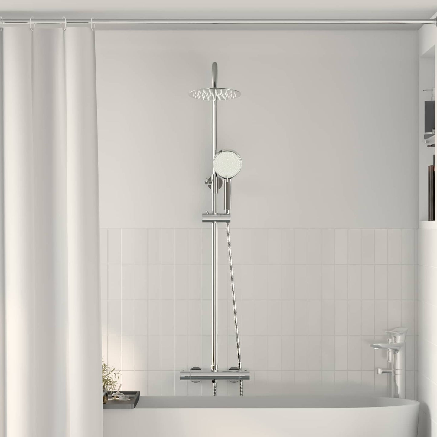 Thermostatic Shower System Set Chrome SS201
