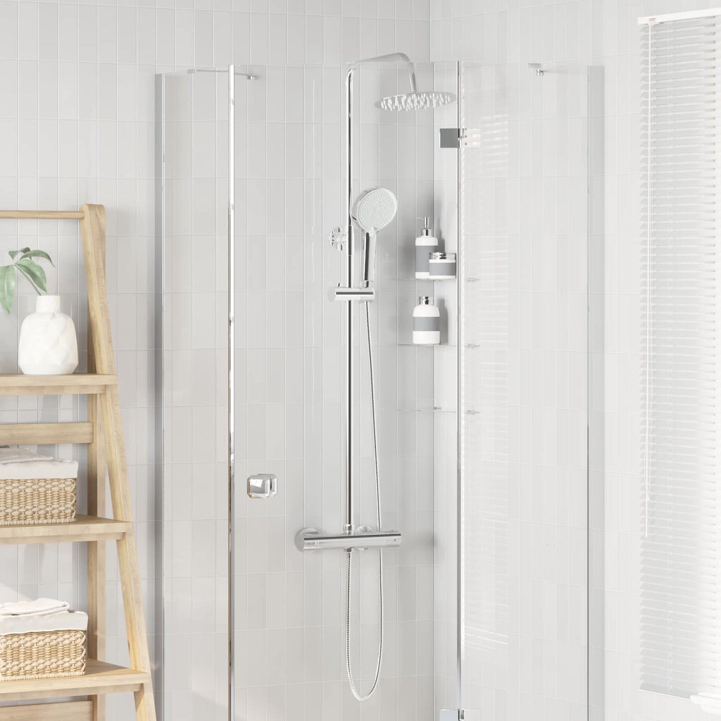 Thermostatic Shower System Set Chrome SS201