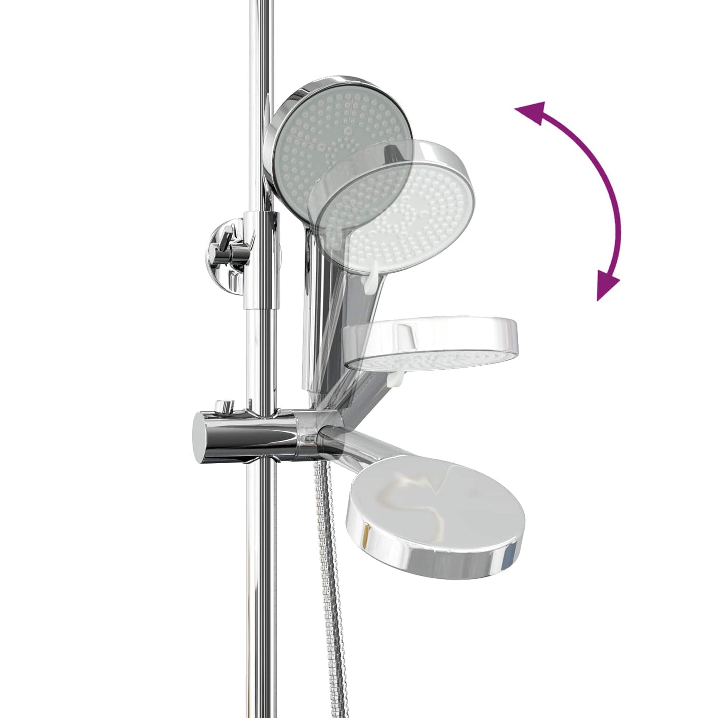 Thermostatic Shower System Set Chrome SS201