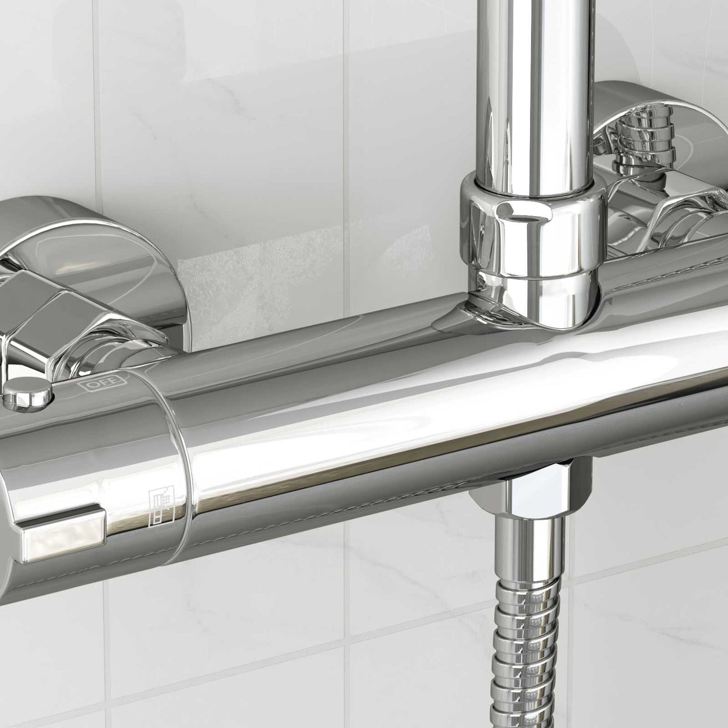 Thermostatic Shower Mixer Stainless Steel 201 27 x 8 x 6 cm