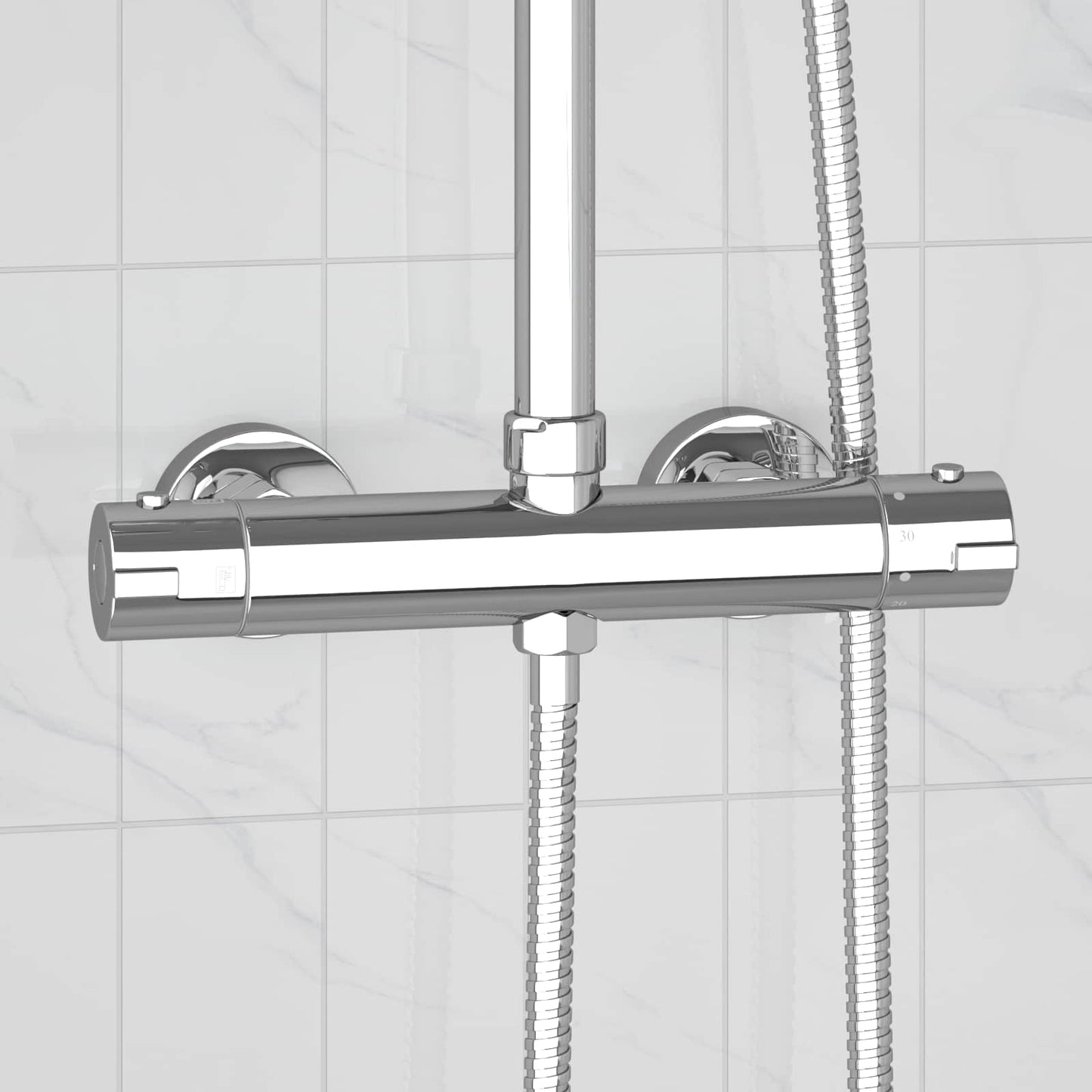 Thermostatic Shower Mixer Stainless Steel 201 27 x 8 x 6 cm