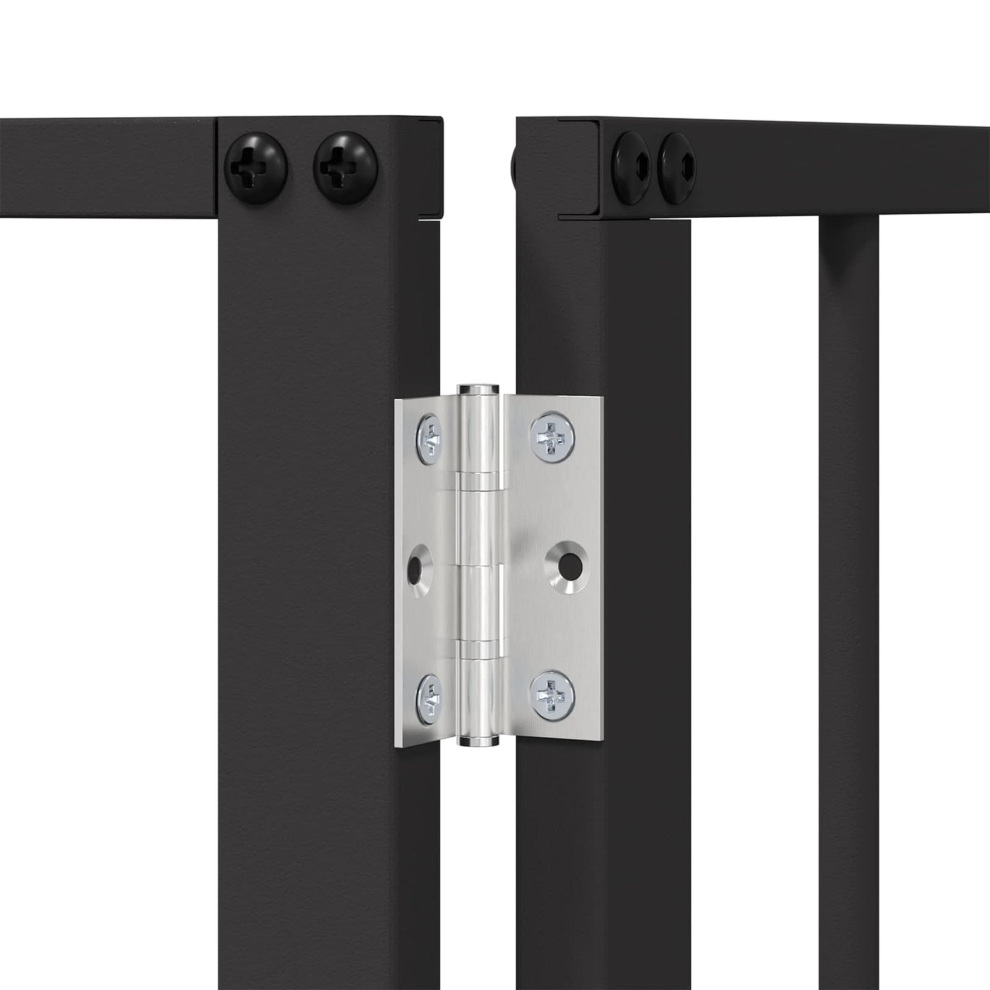 Dog Gate 10 pcs Black 60 x 80 cm Galvanised Steel