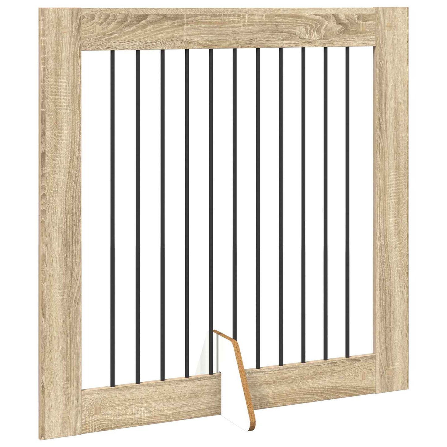 Foldable Dog Gate with Stands 4 pcs Sonoma Oak 401 cm