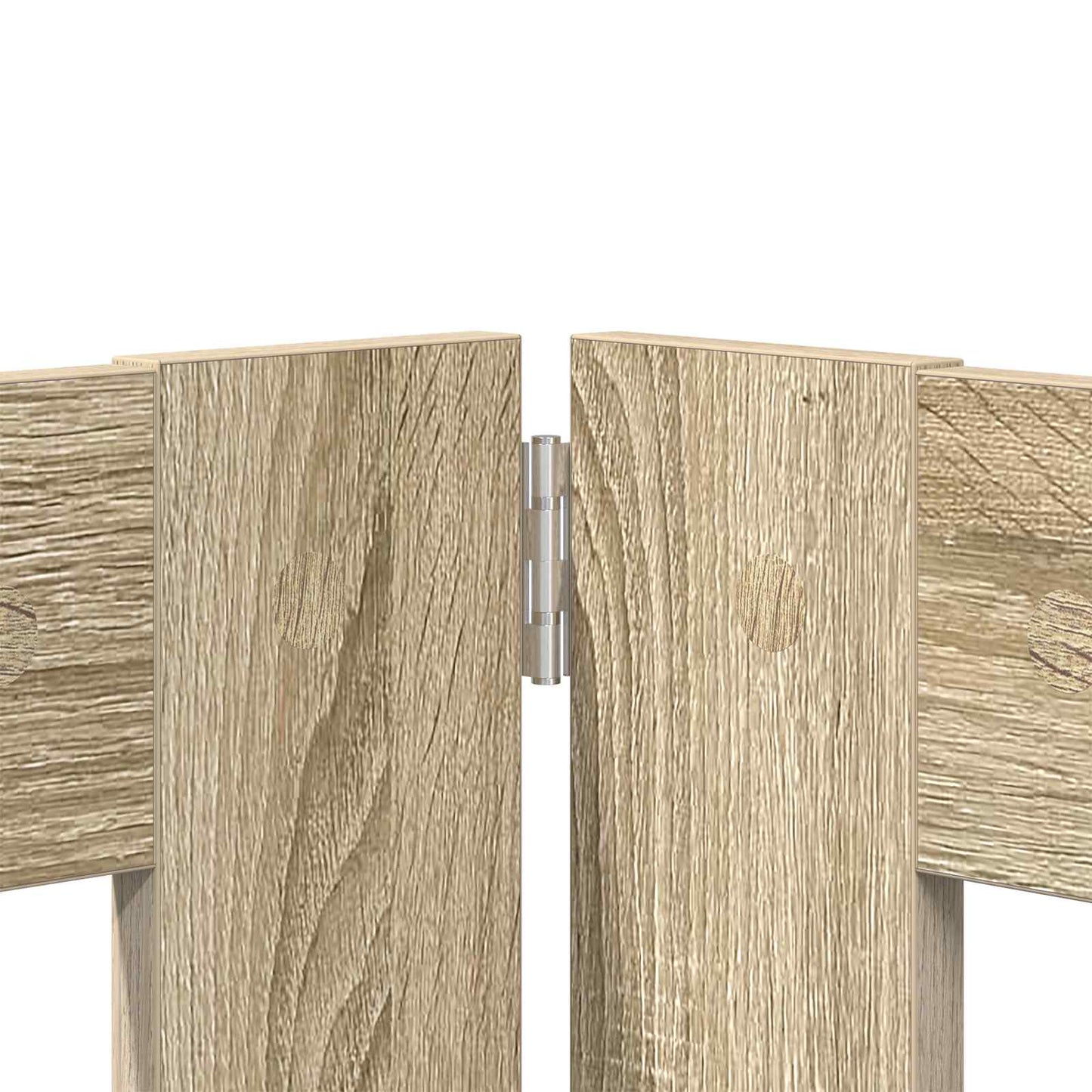 Foldable Dog Gate with Stands 2 pcs Sonoma Oak 160.5 cm
