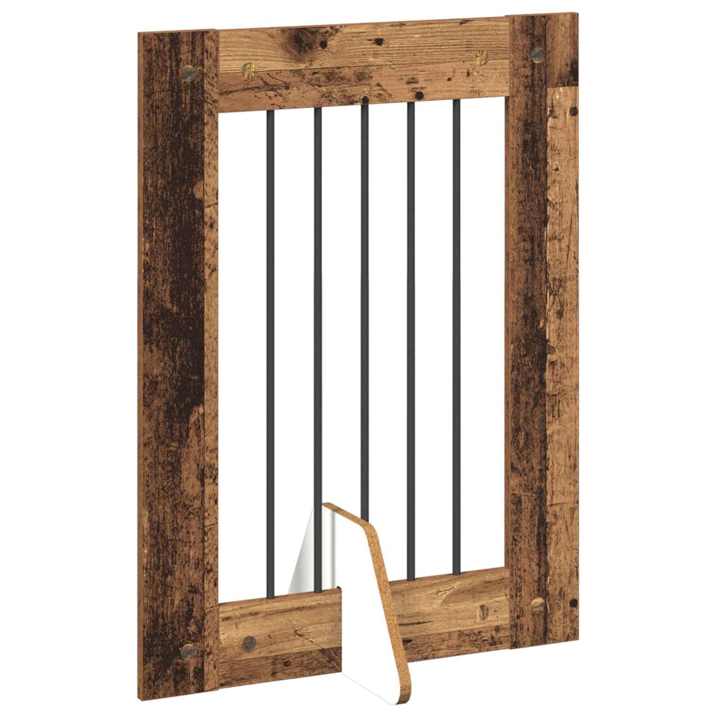 Dog Gate with Stands 2 pcs Old Wood 60 x 80 cm Engineered Wood