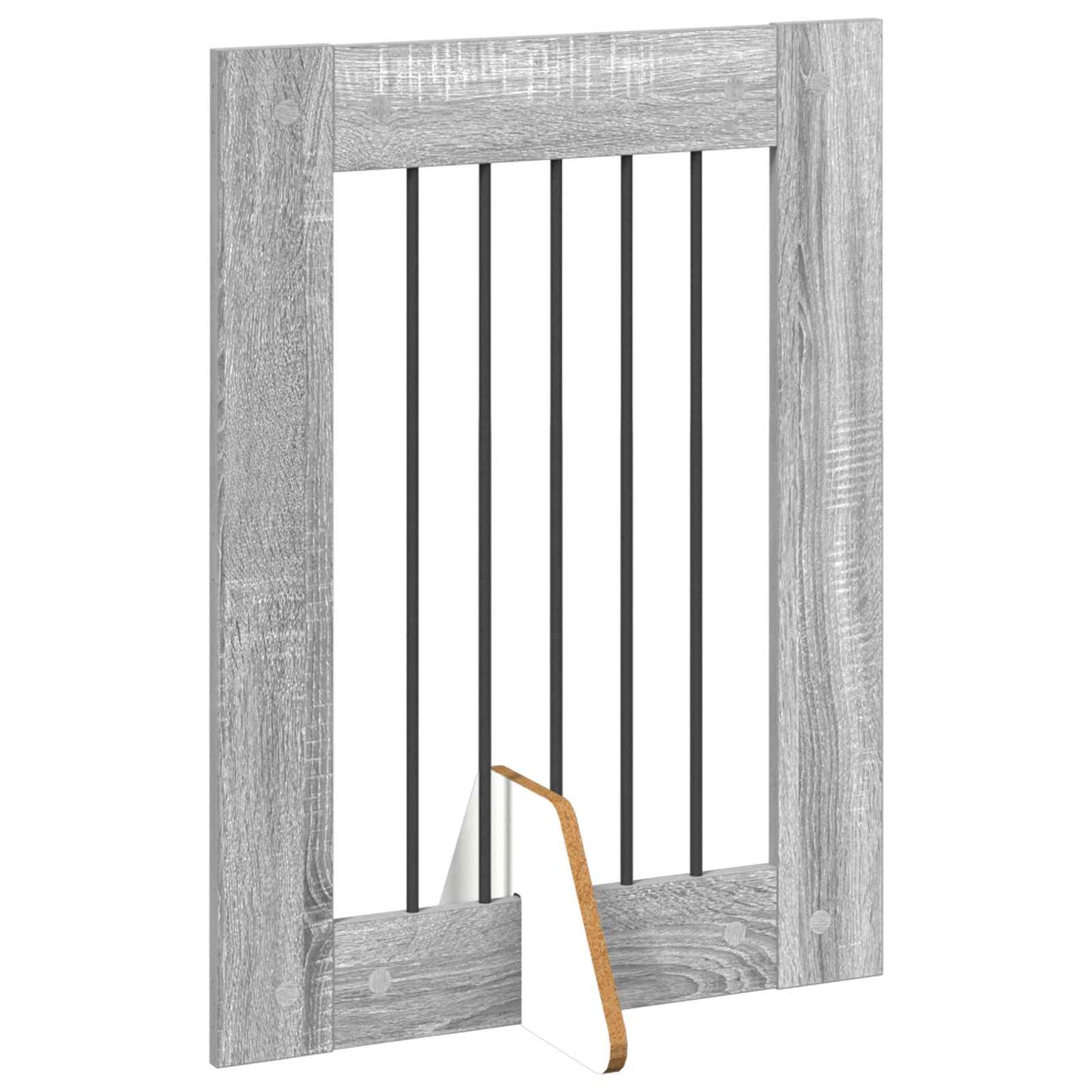 Foldable Dog Gate with Stands 6 pcs Grey Sonoma 362 cm