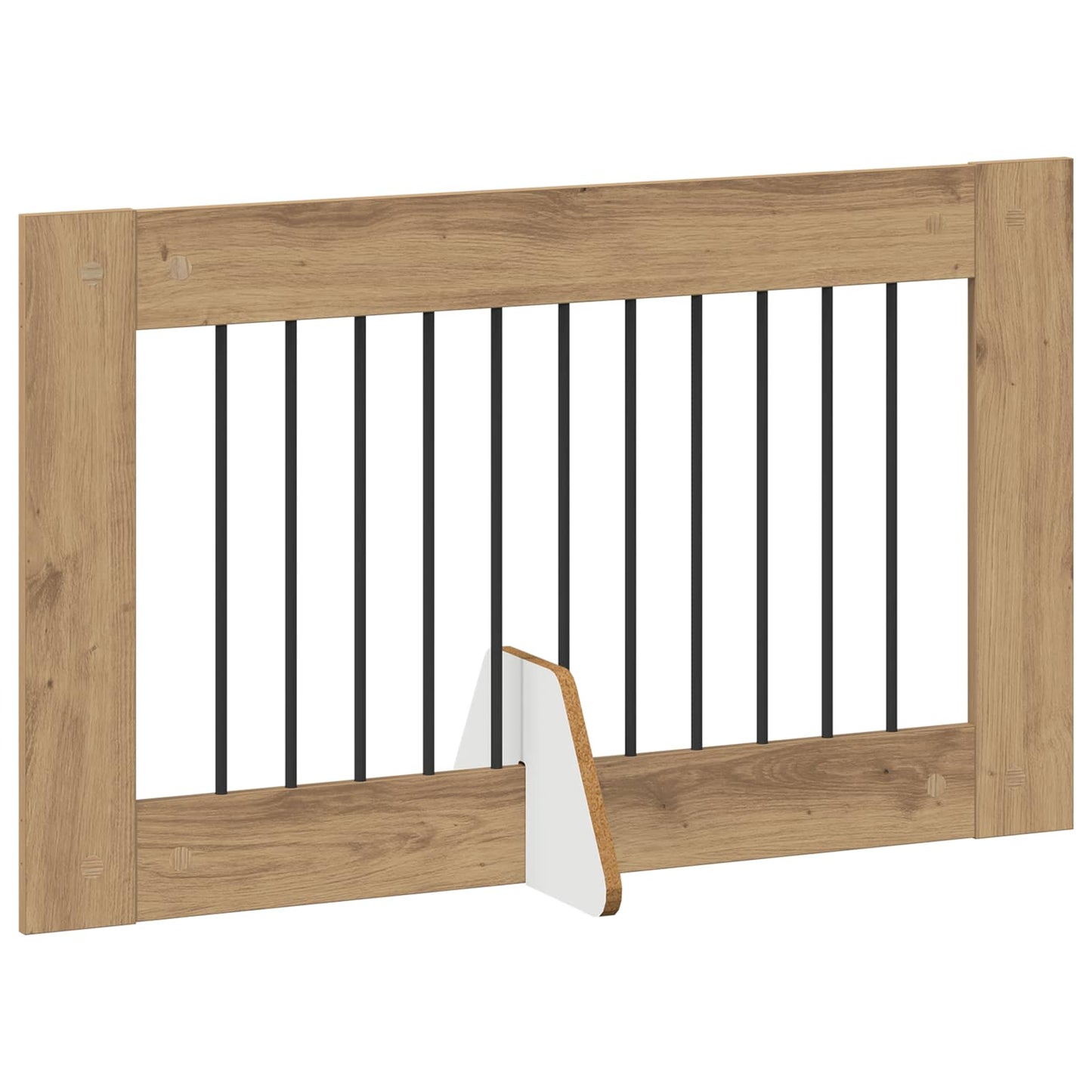 Foldable Dog Gate with Stands 4 pcs Artisan Oak 401 cm