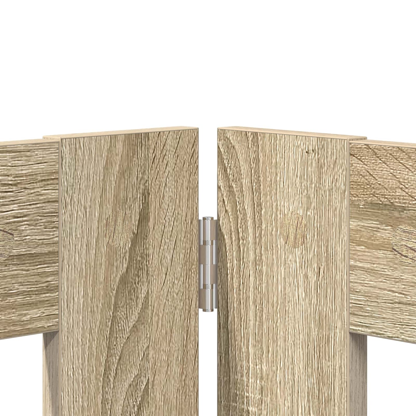 Foldable Dog Gate with Stands 6 pcs Sonoma Oak 602 cm