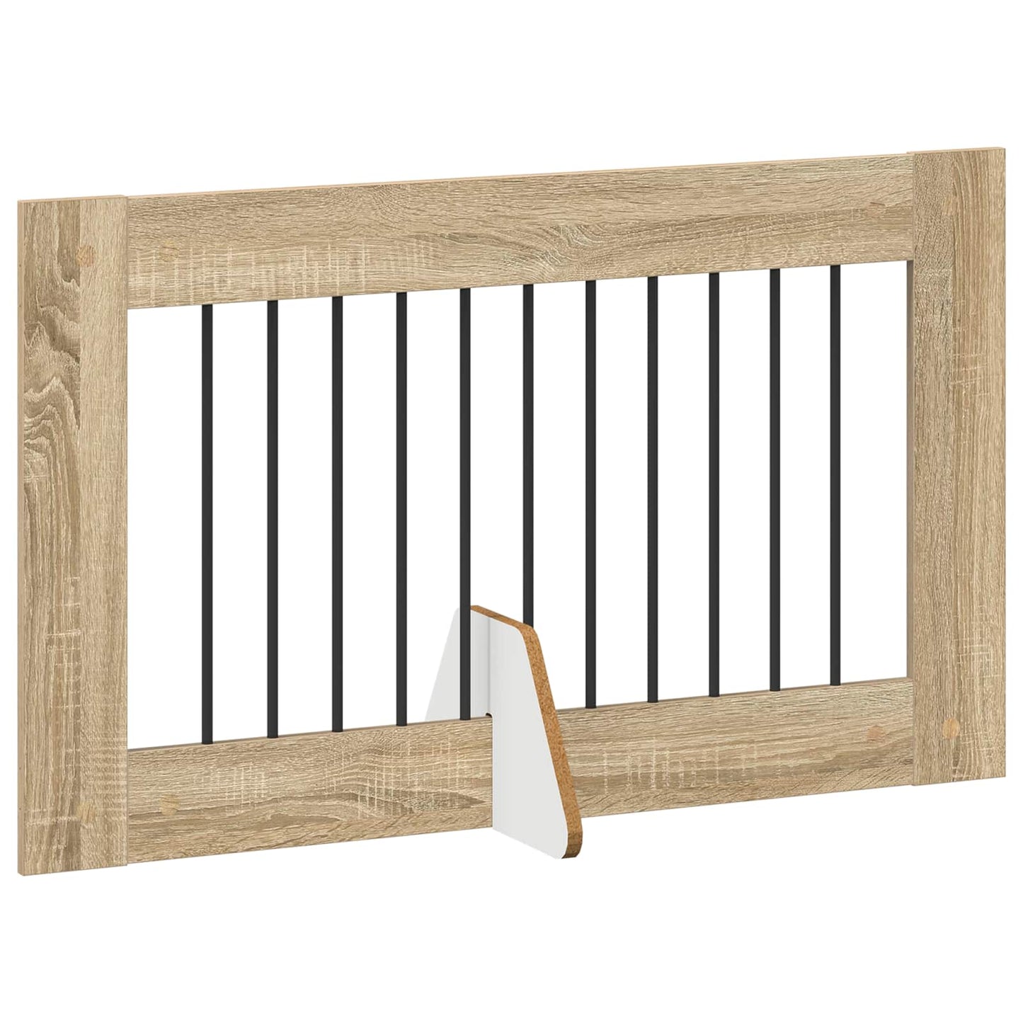 Foldable Dog Gate with Stands 6 pcs Sonoma Oak 602 cm