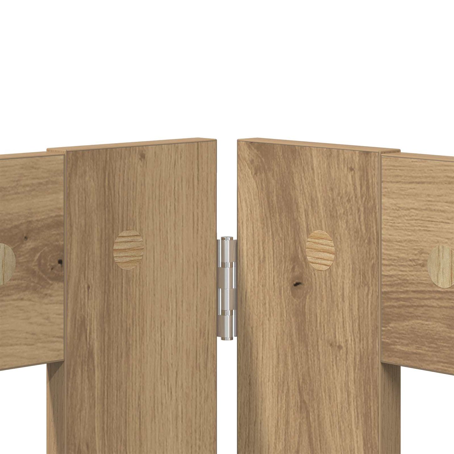 Foldable Dog Gate with Stands 6 pcs Artisan Oak 602 cm