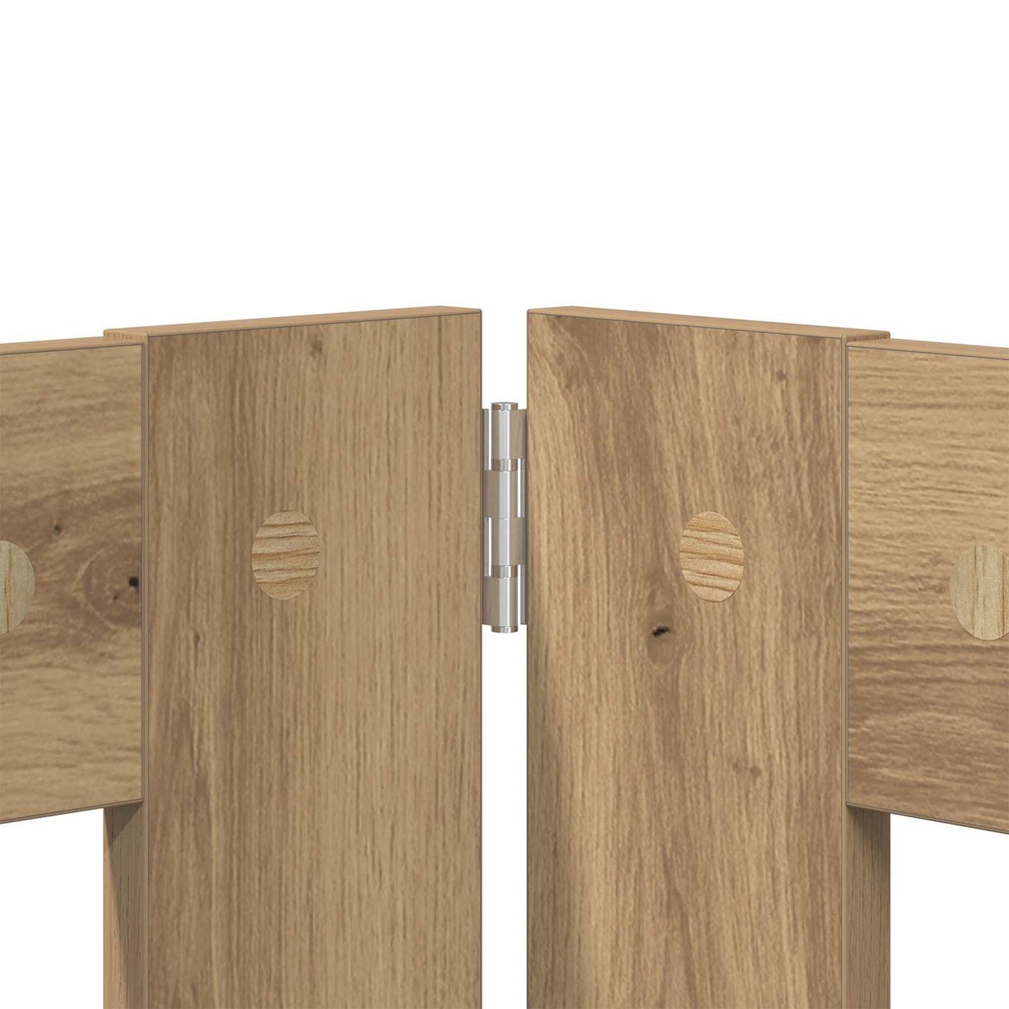 Foldable Dog Gate with Stands 2 pcs Artisan Oak 120.5 cm