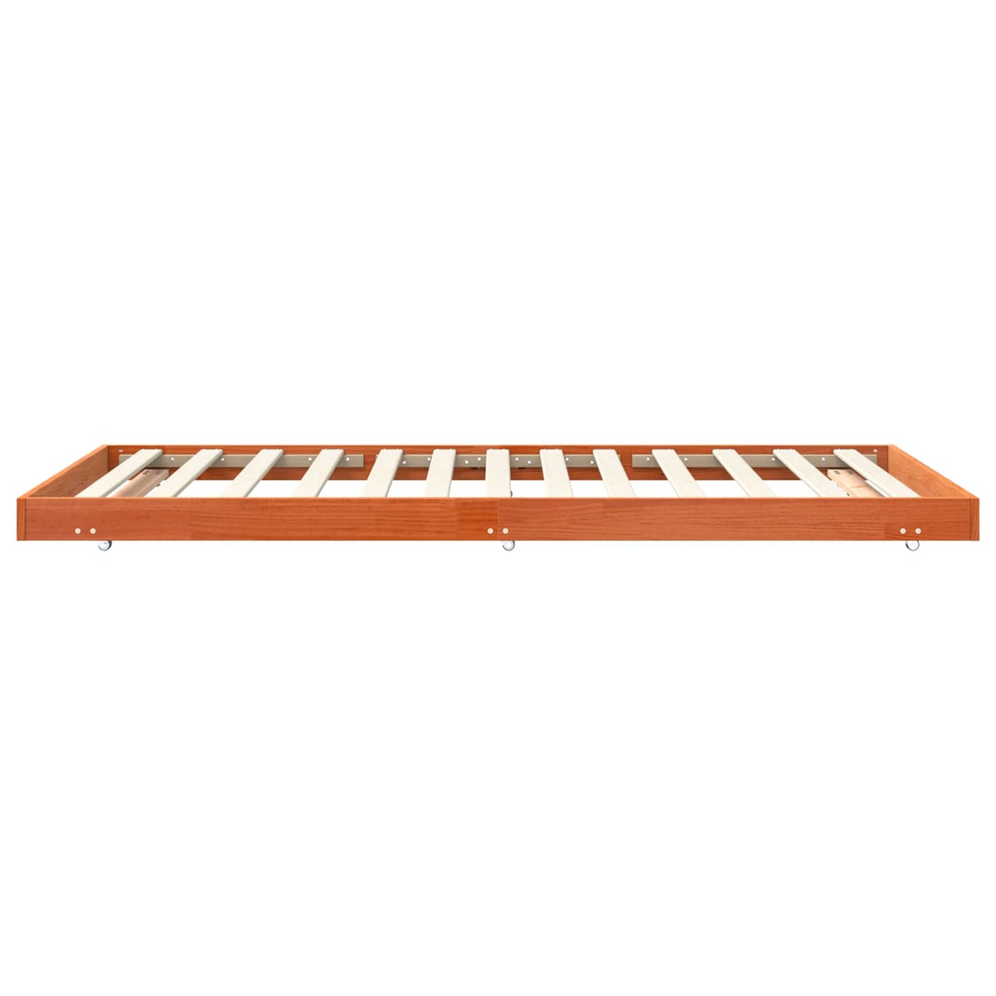 Bed Frame Wax Brown 90 x 200 cm Solid Pine Wood