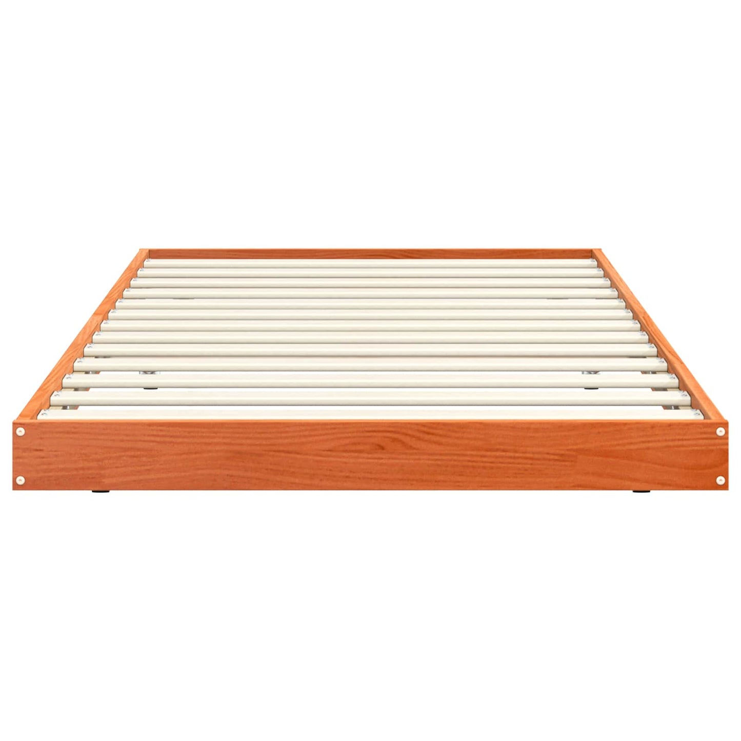 Bed Frame Wax Brown 70 x 190 cm Solid Pine Wood