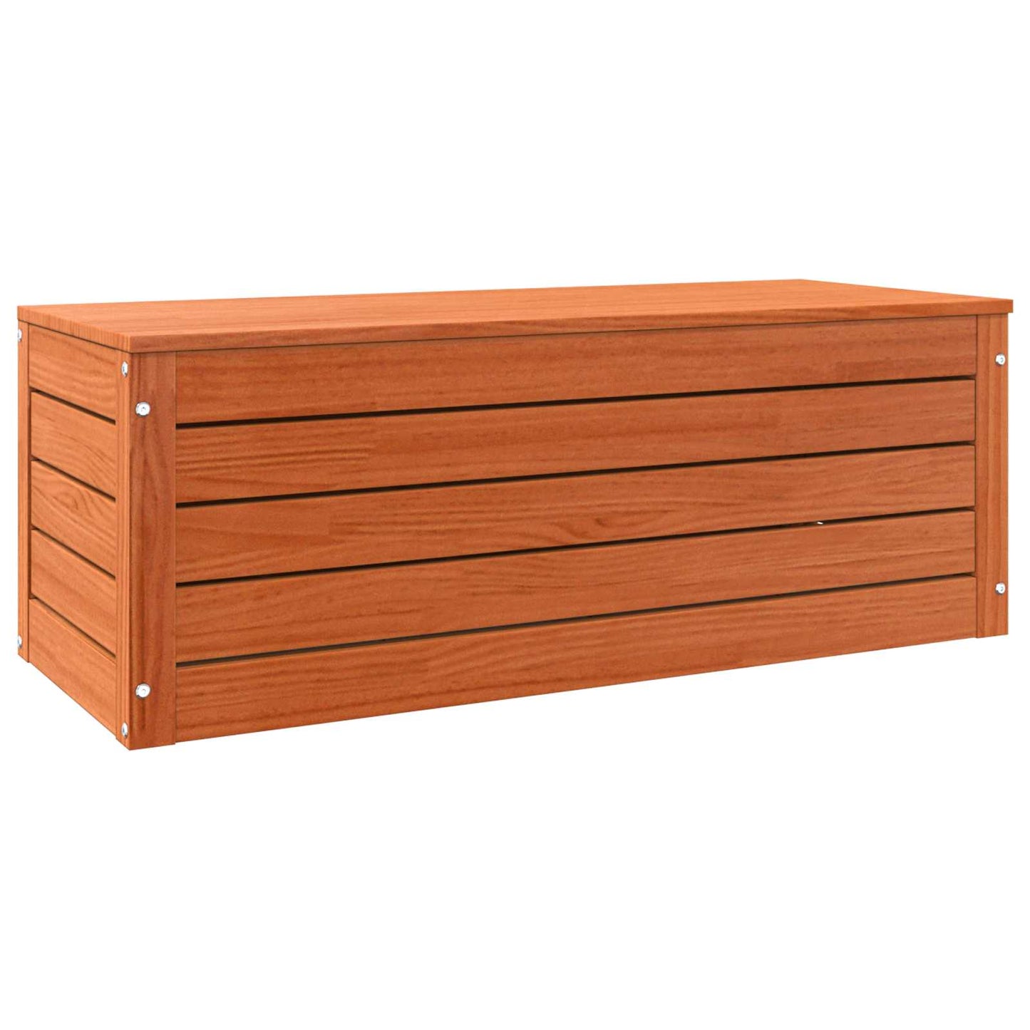 Storage Box Wax Brown 89 x 36.5 x 33 cm Solid Pine Wood