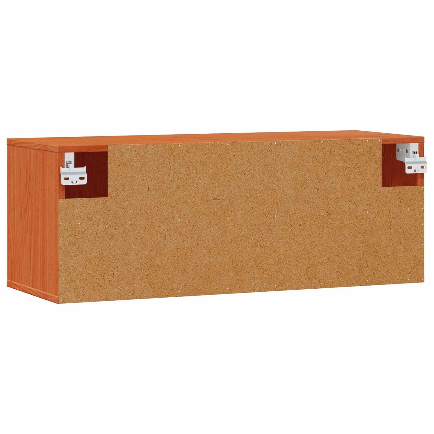 Wall Cabinet Wax Brown 80 x 30 x 30 cm Solid Pine Wood