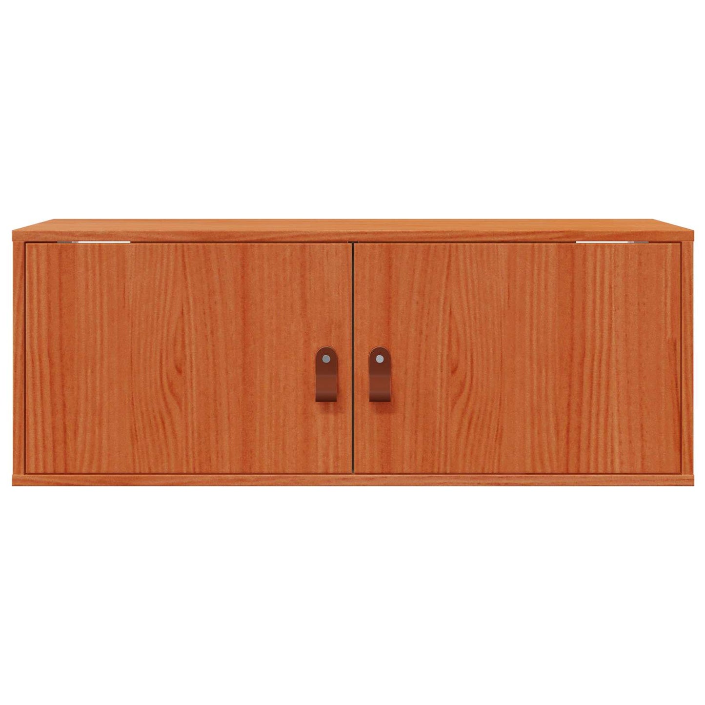 Wall Cabinet Wax Brown 80 x 30 x 30 cm Solid Pine Wood