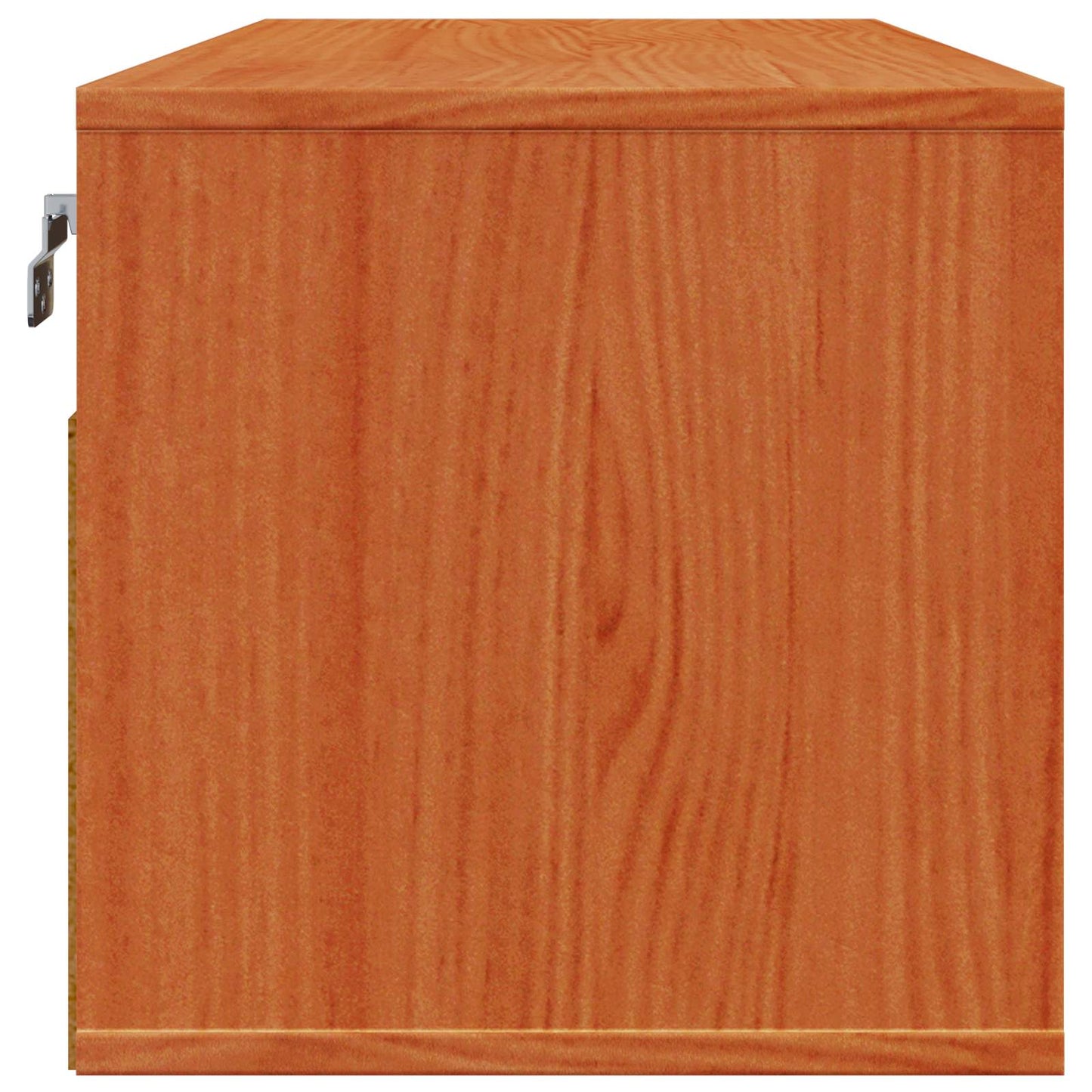 Wall Cabinet Wax Brown 80 x 30 x 30 cm Solid Pine Wood