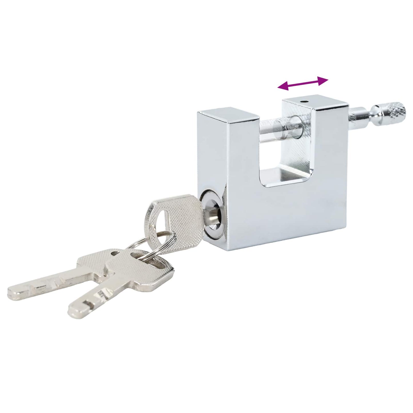 Padlock 12 pcs Silver Steel