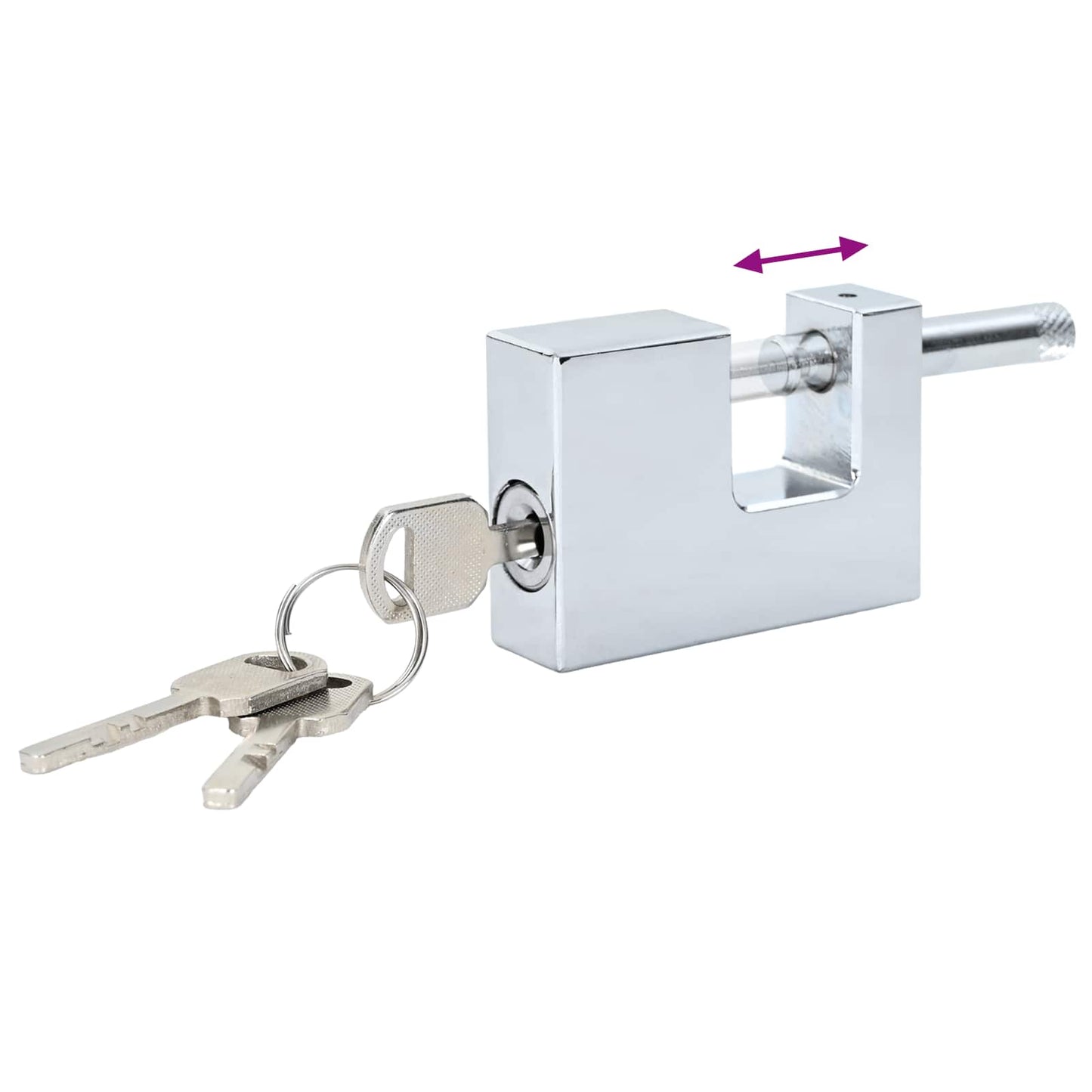 Padlock 6 pcs Silver Steel