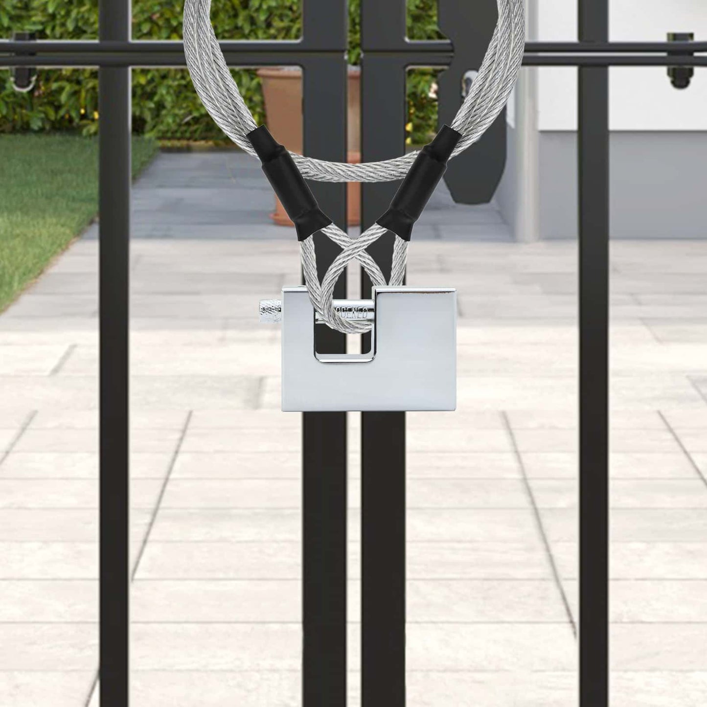 Padlock 6 pcs Silver Steel