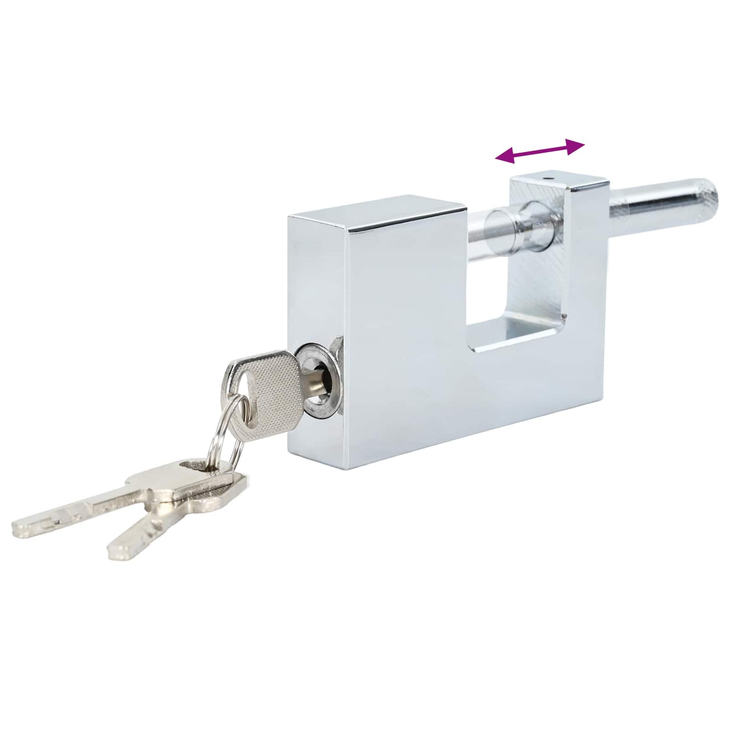 Padlock 6 pcs Silver Steel