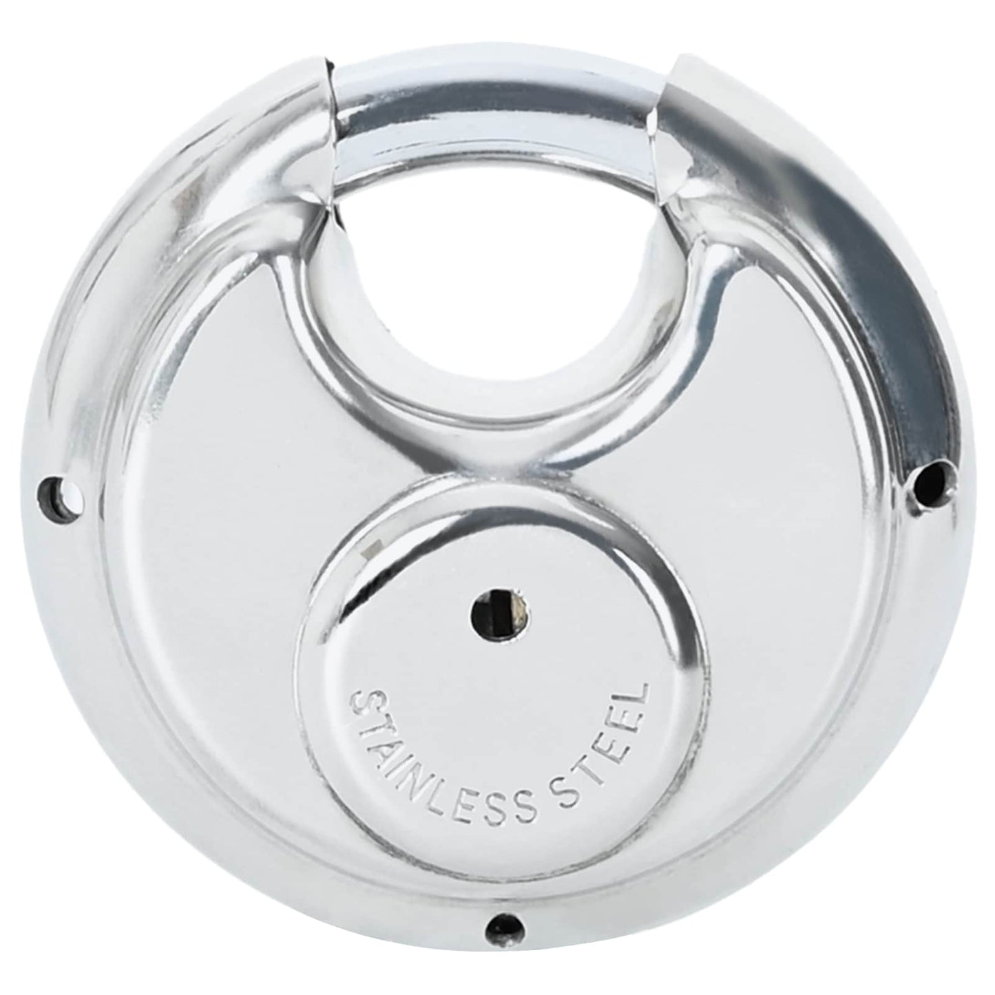 Discus Locks with Keys 6 pcs Silver 7 x 2.4 x 7 cm