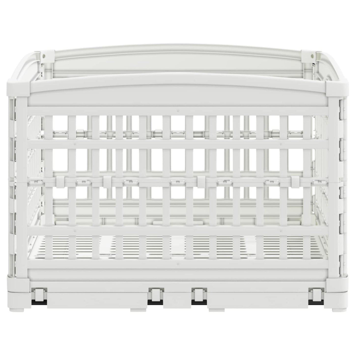 4 Panel Dog Playpen 177.5 x 154.5 x 112 cm Plastic White