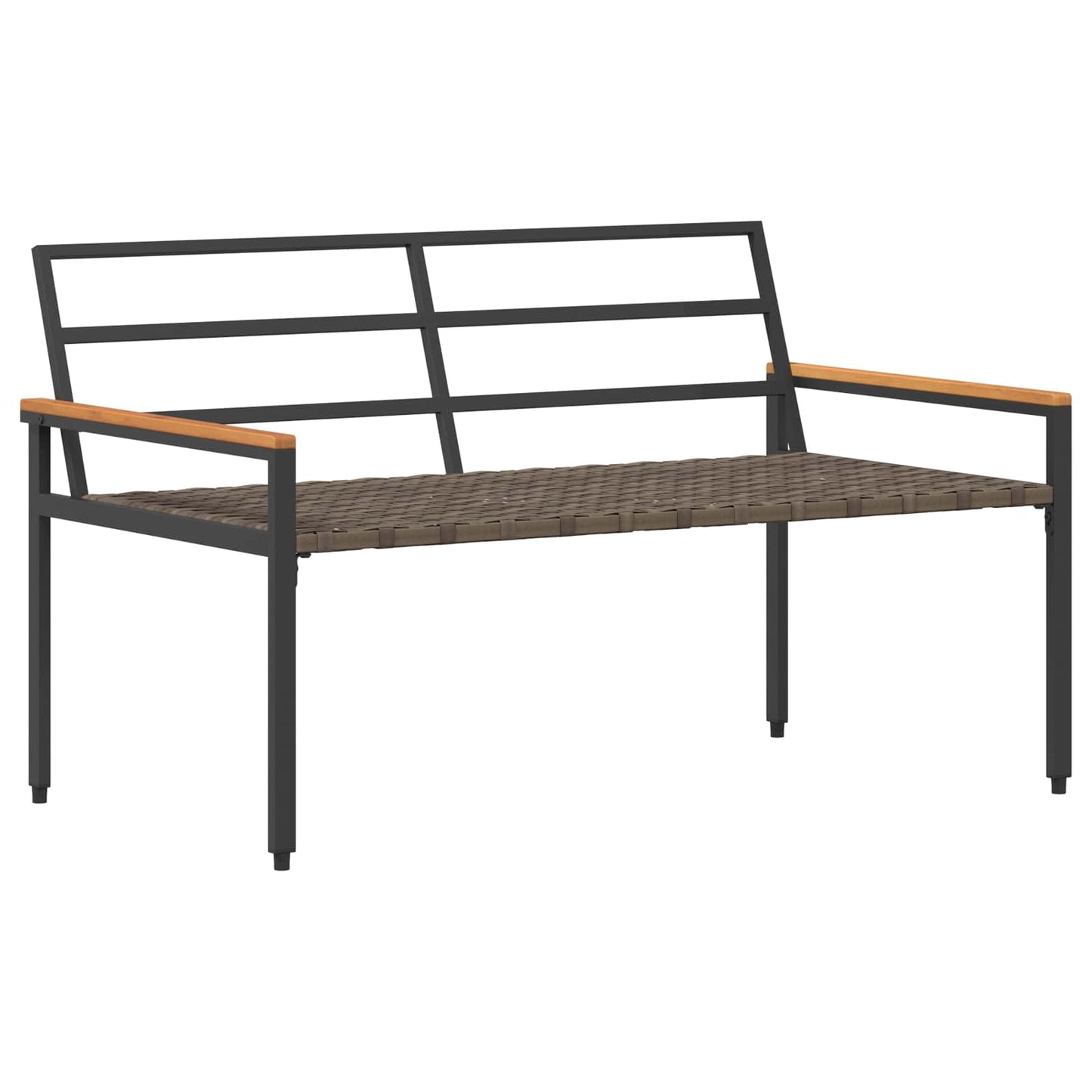 Outdoor Bench 2 -Seater 116 x 67.5 x 72 cm Poly Rattan