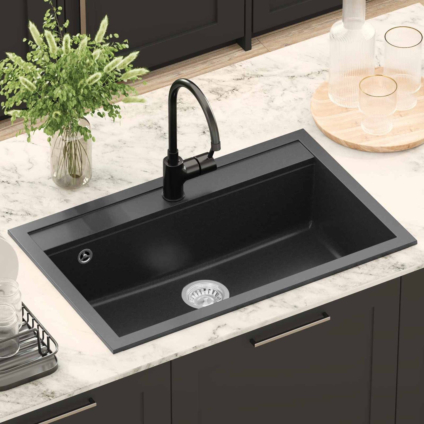 Sink Black 795 x 505 mm Granite