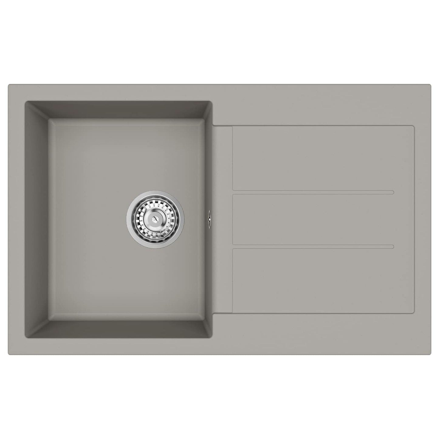 Sink Grey 780 x 500 mm 80% Quartz and 20% Resin