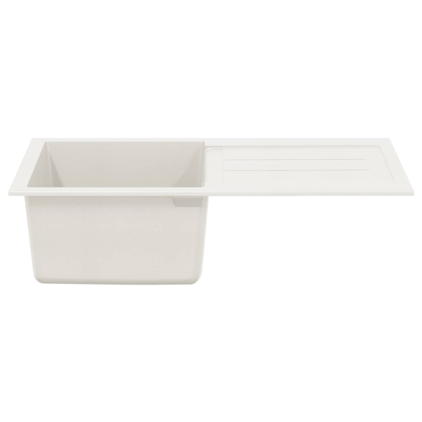Sink White 780 x 500 mm 80% Quartz and 20% Resin