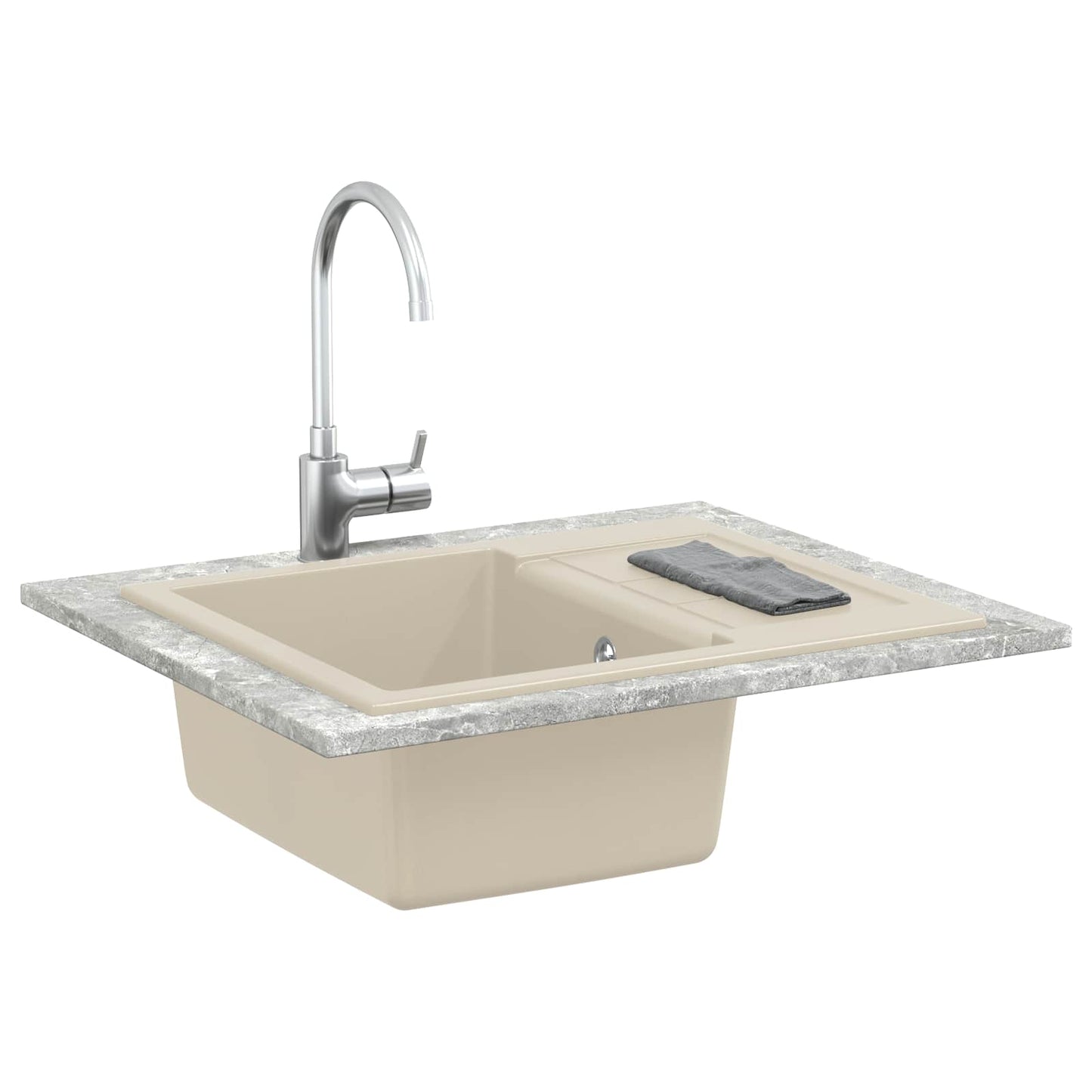 Sink Beige 620 x 500 mm 80% Quartz and 20% Resin