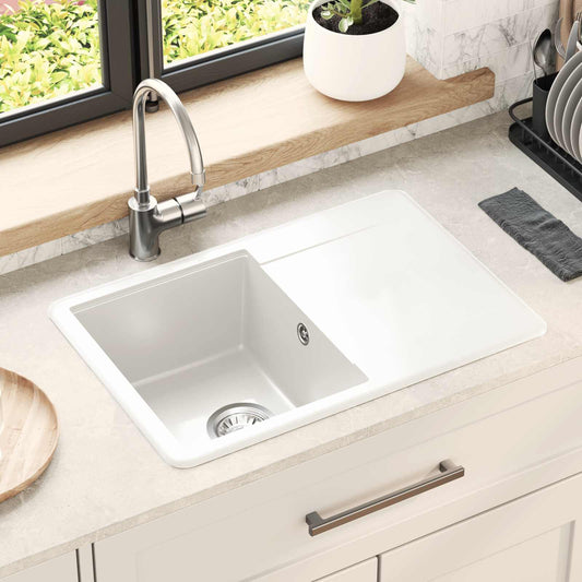 Sink White 670 x 460 mm 80% Quartz and 20% Resin