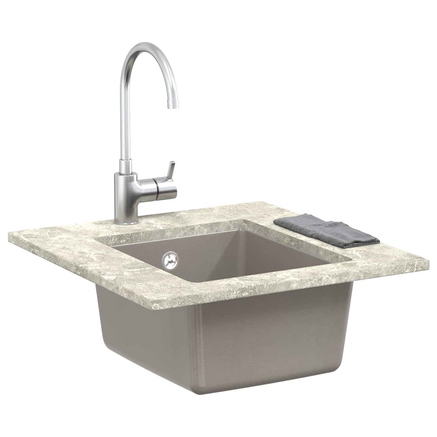 Sink Grey 370 x 460 mm 80% Quartz and 20% Resin