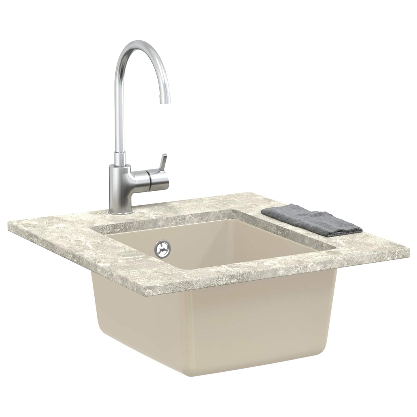 Sink Beige 370 x 460 mm 80% Quartz and 20% Resin