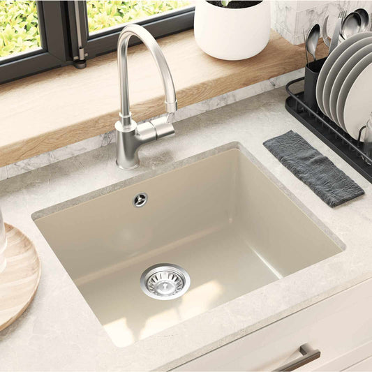 Sink Beige 530 x 460 mm 80% Quartz and 20% Resin