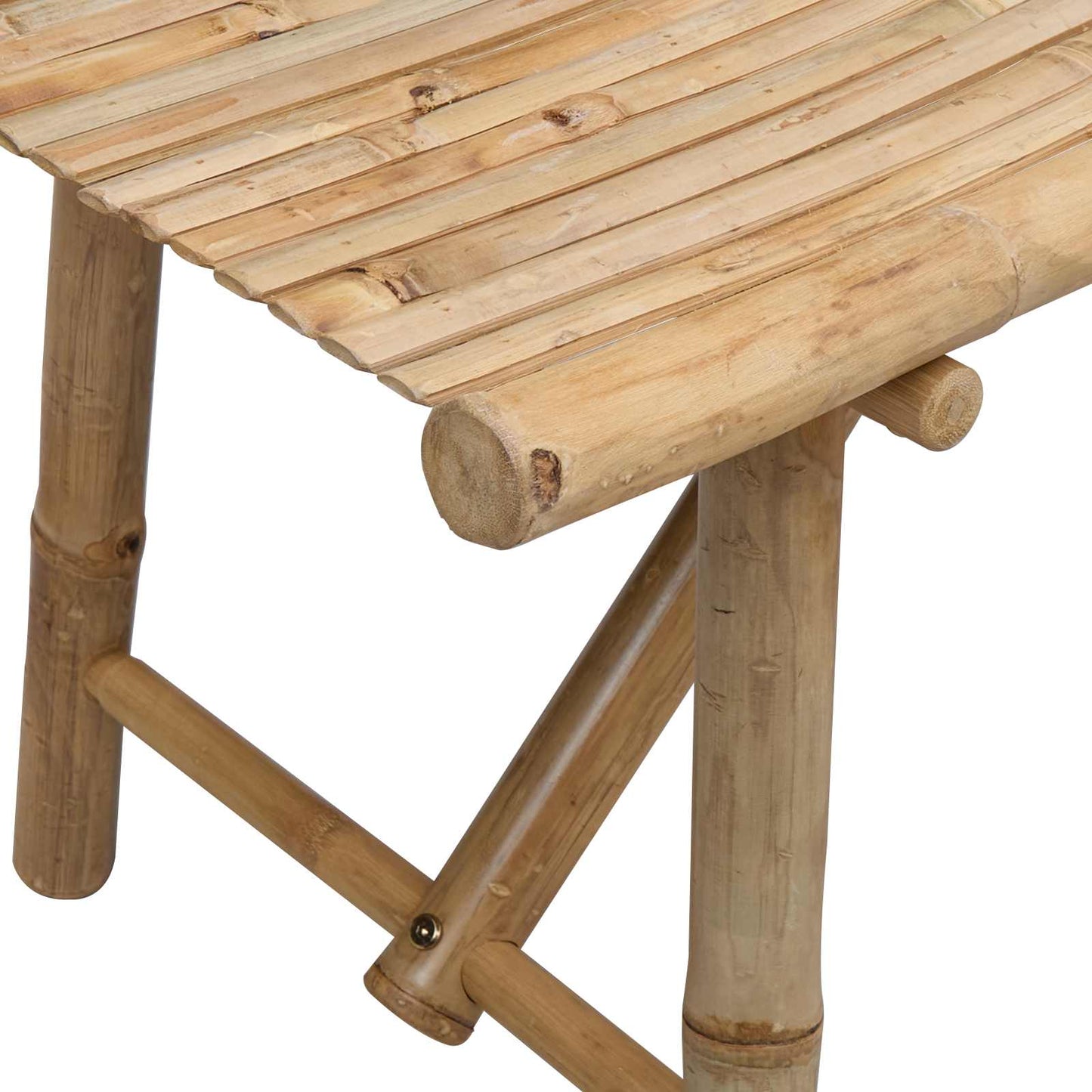 Garden Bench Natural 110 x 45 x 50 cm Bamboo