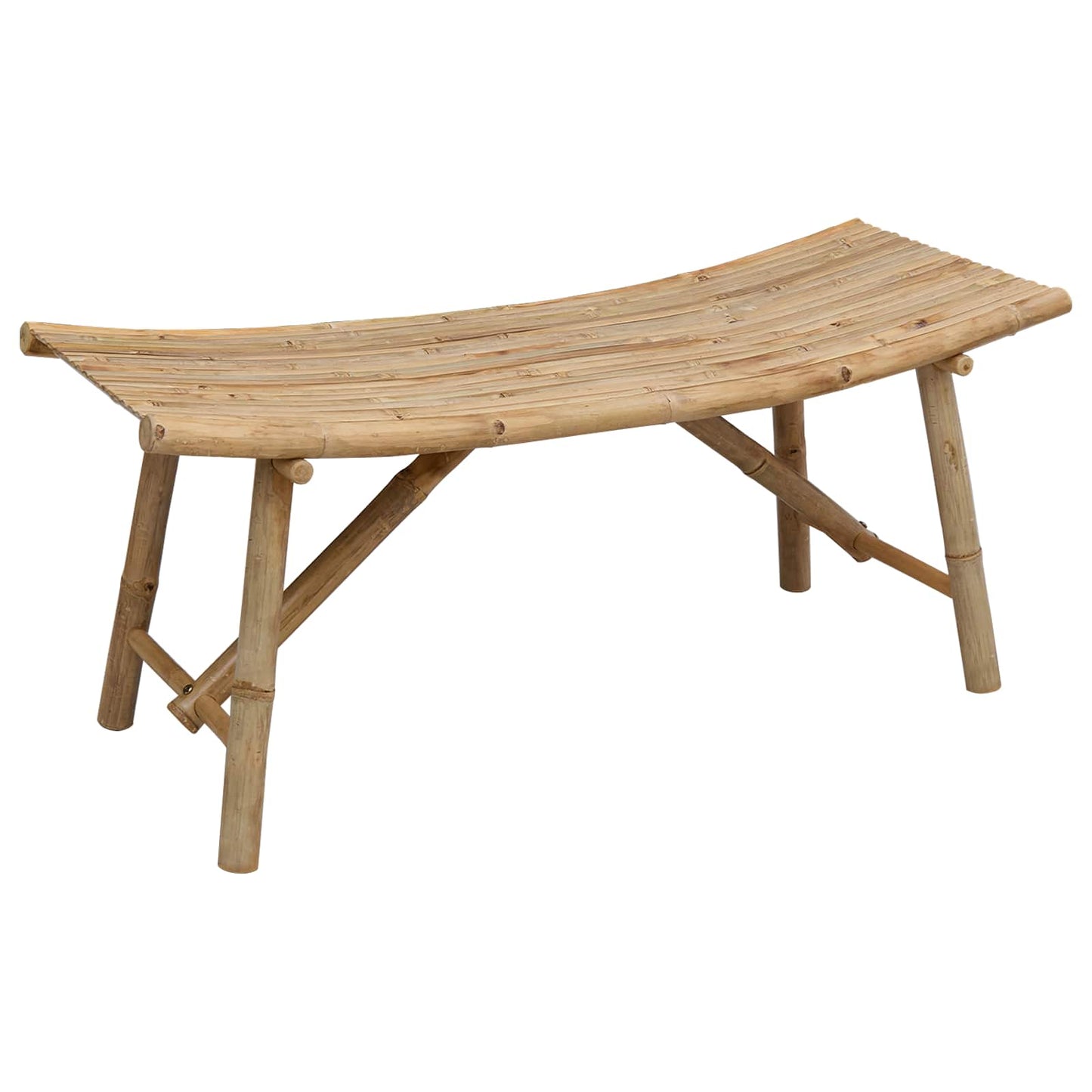 Garden Bench Natural 110 x 45 x 50 cm Bamboo