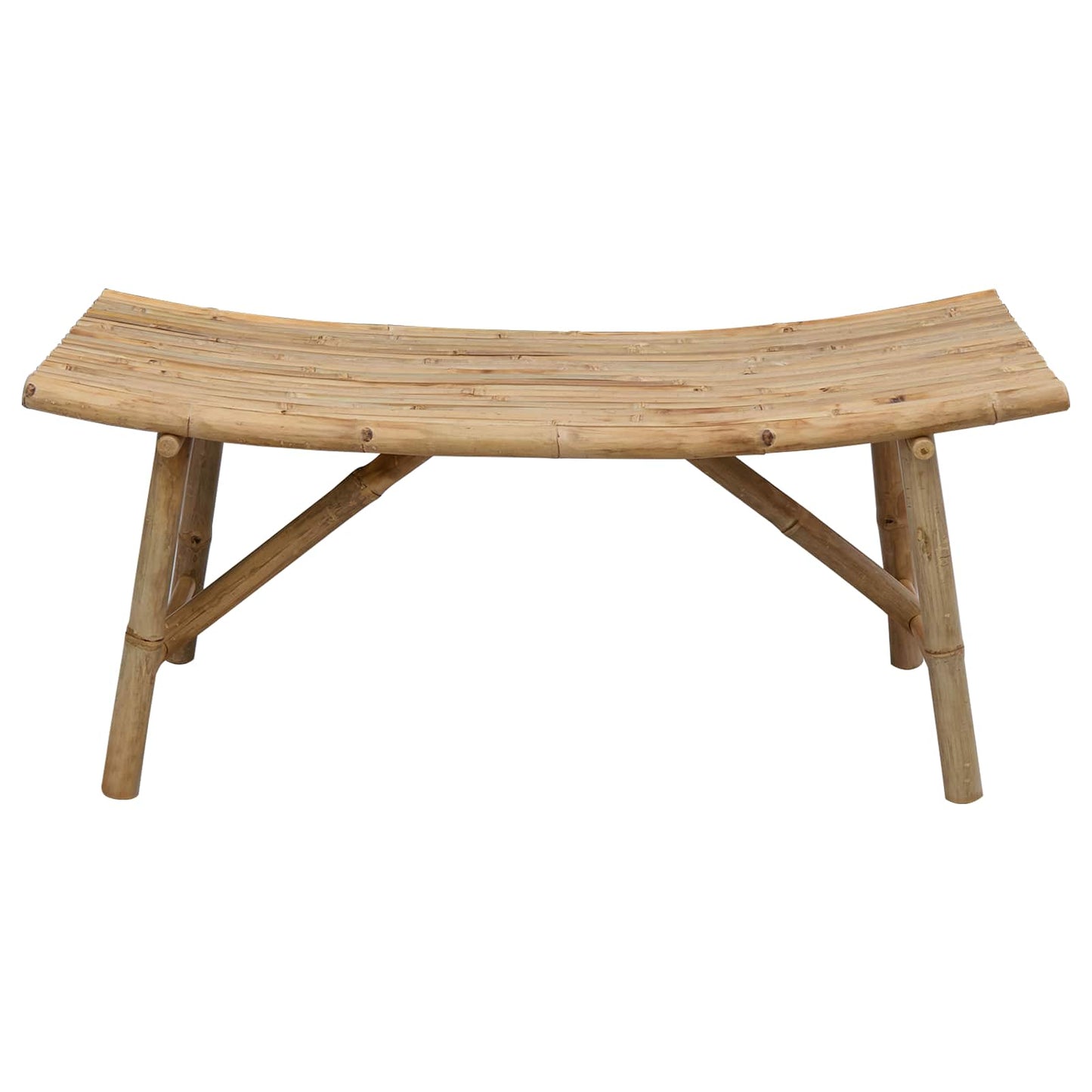 Garden Bench Natural 110 x 45 x 50 cm Bamboo