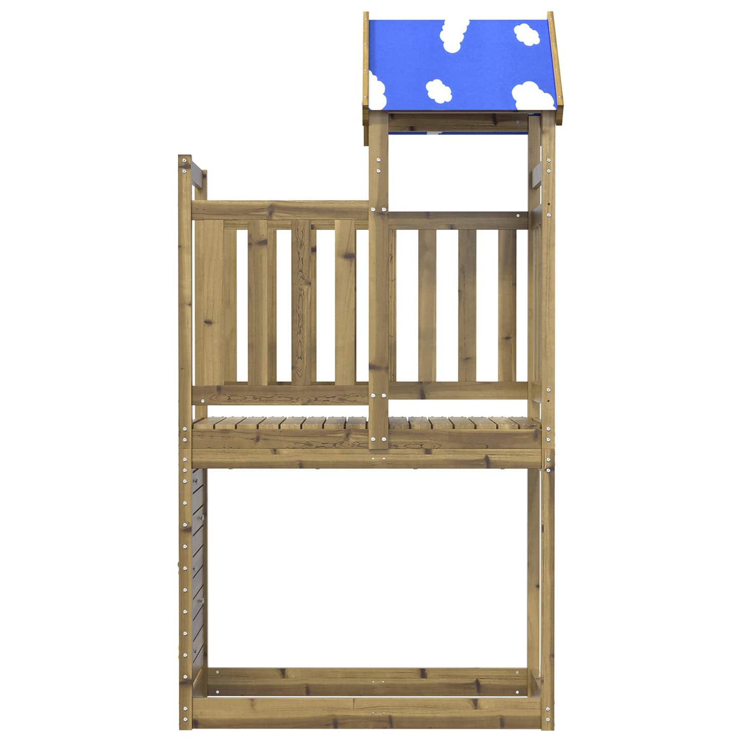 Play Tower Brown 110.5 x 52.5 x 215 cm Solid Impregnated Wood