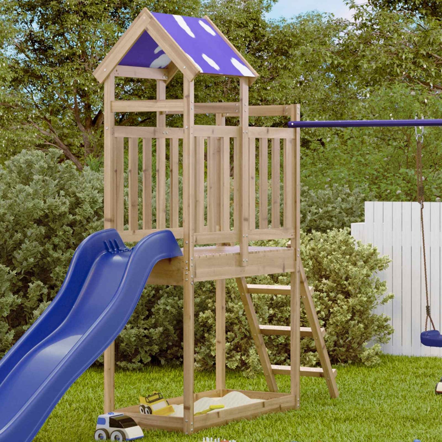 Play Tower Brown 52.5 x 110.5 x 215 cm Solid Impregnated Wood