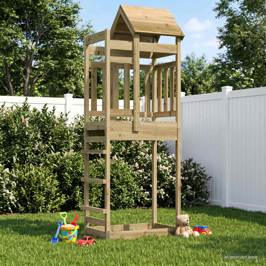 Play Tower Brown Solid Impregnated Wood